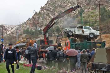 دروازه قران شیراز پس از سیل